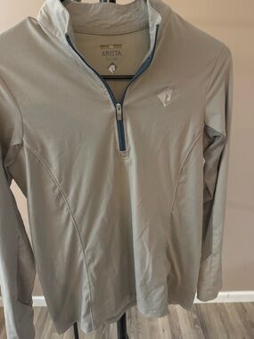 Arista Brio-Tek Women's Equestrian Shirt XS Beige XS Made in Canada